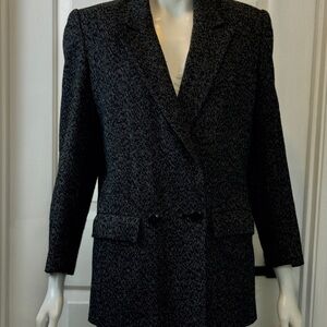 Laurice Vintage Tweed Blend Of Wool Blazer Size 9/10
